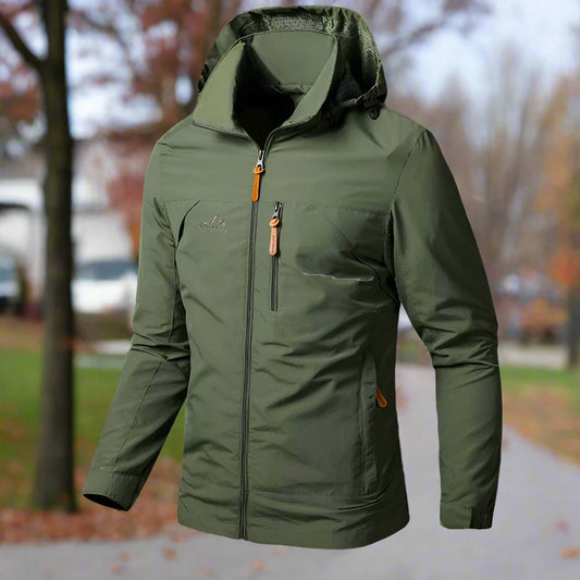 Men's Waterproof Hooded Windbreaker